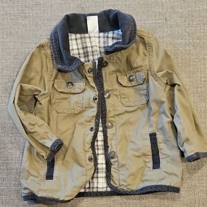 Carter's Toddler Boy Flannel Lined Barn Jacket Size 18 Months